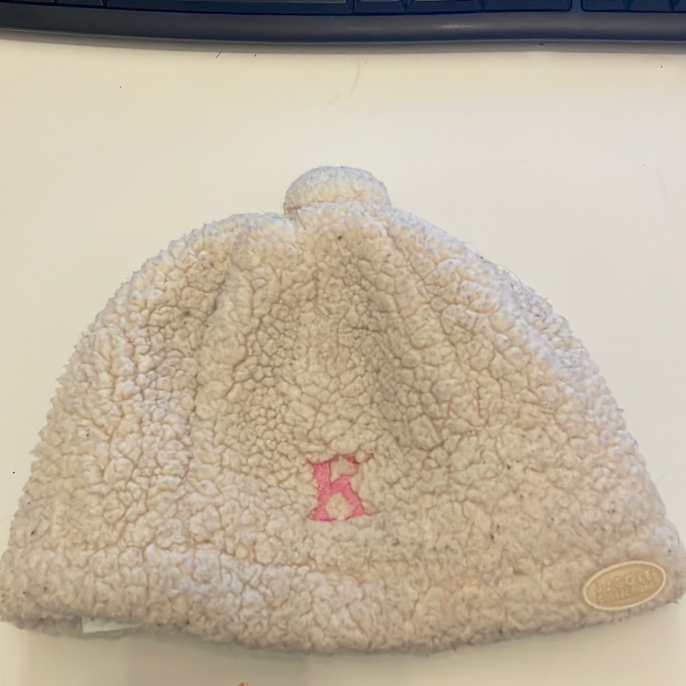 J.J. Cole Collections Monogrammed K Fleece Beanie